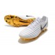 Botas Nike Tiempo Legend VII Elite FG - Blanco Oro