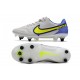 Bota Nike Tiempo Legend 9 Elite ACC SG-Pro Gris Niebla Volt Zafiro