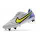 Bota Nike Tiempo Legend 9 Elite ACC SG-Pro Gris Niebla Volt Zafiro