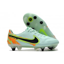 Bota Nike Tiempo Legend 9 Elite ACC SG-Pro Verde Negro Naranja