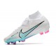 Nike Zoom Mercurial Superfly IX Elite FG Blanco Azul