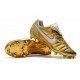 Botas Nike Tiempo Legend R10 Elite FG - Oro Blanco