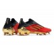 Zapatos de Fútbol adidas X Speedflow+ FG Rojo Dorado Metálico Negro