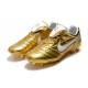 Botas Nike Tiempo Legend R10 Elite FG - Oro Blanco