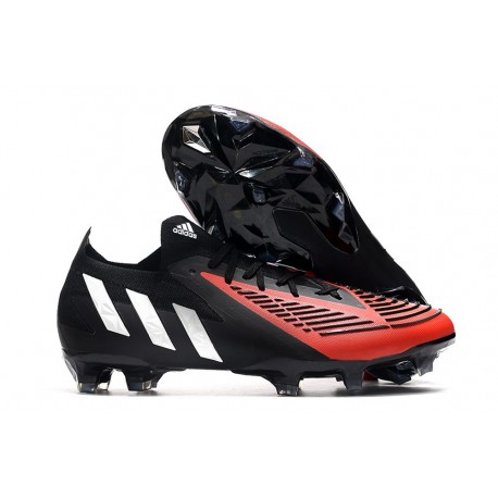 Adidas Predator Edge.1 Low FG Negro Rojo Blanco