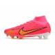 Nike Zoom Mercurial Superfly IX Elite FG Rosa Rojo Amarillo