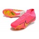 Nike Zoom Mercurial Superfly IX Elite FG Rosa Rojo Amarillo