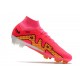 Nike Zoom Mercurial Superfly IX Elite FG Rosa Rojo Amarillo