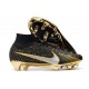 Nike Zoom Mercurial Superfly IX Elite FG Negro Metal Oro