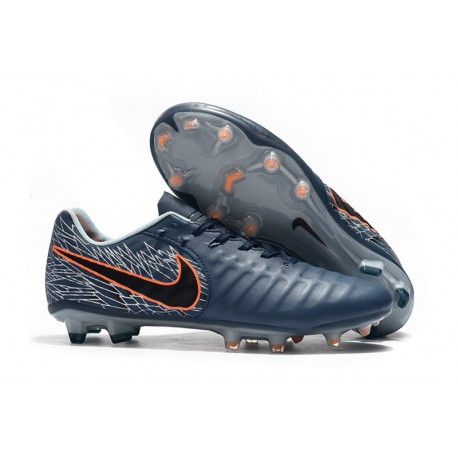 Botas Nike Tiempo Legend VII Elite FG - Cian Negro