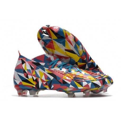 Adidas Predator Edge.1 FG Geometric Bright Azul Team Amarillo Rojo