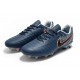 Botas Nike Tiempo Legend VII Elite FG - Cian Negro