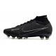 Nike Zoom Mercurial Superfly IX Elite AG Negro DK Gris Humo Cumbre Blanco Voltio