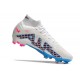 Nike Air Zoom Mercurial Superfly 9 Elite FG Blanco Azul