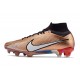 Nike Air Zoom Mercurial Superfly 9 Elite FG Bronce Blanco Azul