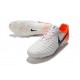 Botas Nike Tiempo Legend VII Elite FG - Blanco Naranja Negro