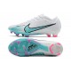 Nike Zoom Mercurial Vapor 15 Elite FG Blanco Azul Báltico Rosa Blast Indigo Haze