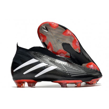 Botas de Fútbol Adidas Predator Edge+ FG Negro Blanco Rojo