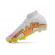 Nike Air Zoom Mercurial Superfly 9 Elite FG Blanco Amarillo