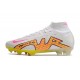 Nike Air Zoom Mercurial Superfly 9 Elite FG Blanco Amarillo