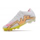 Nike Zoom Mercurial Vapor 15 Elite FG Blanco Rosa Amarillo