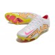 Nike Zoom Mercurial Vapor 15 Elite FG Blanco Rosa Amarillo