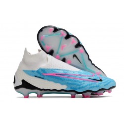 Nike Gripknit Phantom GX Elite Dynamic Fit FG Azul Báltico Rosa Blast Blanco Láser Azul