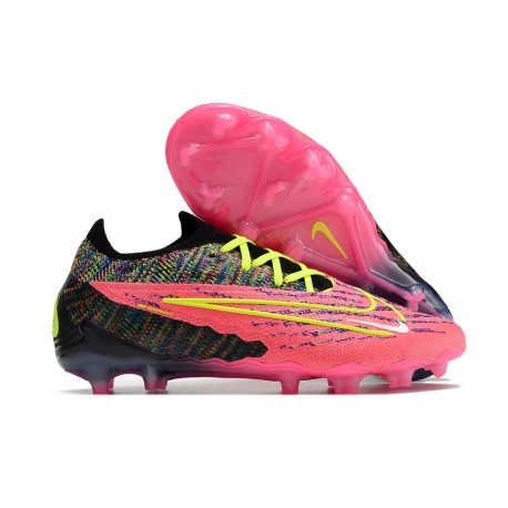 Nike Phantom GX Elite Link FG Rosa Negro Amarillo