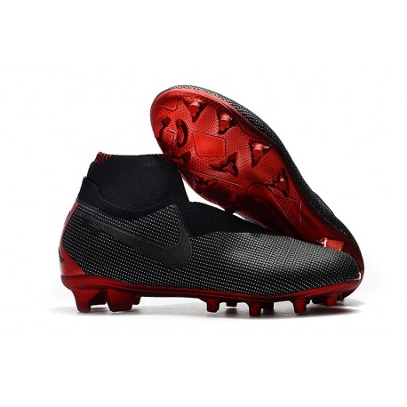 Nike PHANTOM VSN ELITE DF FG Jordan x PSG Negro Rojo