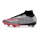 Nike Zoom Mercurial Superfly 9 Elite SG Plateado Metalizado Rosa Hyper Negro