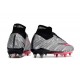 Nike Zoom Mercurial Superfly 9 Elite SG Plateado Metalizado Rosa Hyper Negro