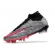 Nike Zoom Mercurial Superfly 9 Elite SG Plateado Metalizado Rosa Hyper Negro