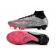 Nike Air Zoom Mercurial Superfly 9 Elite FG Plateado Metalizado Rosa Negro