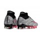 Nike Air Zoom Mercurial Superfly 9 Elite FG Plateado Metalizado Rosa Negro