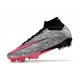 Nike Air Zoom Mercurial Superfly 9 Elite FG Plateado Metalizado Rosa Negro