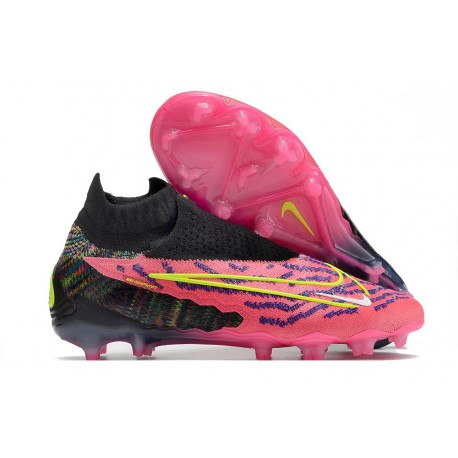 Nike Gripknit Phantom GX Elite Dynamic Fit FG Rosa Negro