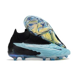 Bota Nueva Nike Phantom GX Elite DF FG Link Azul Negro Blanco