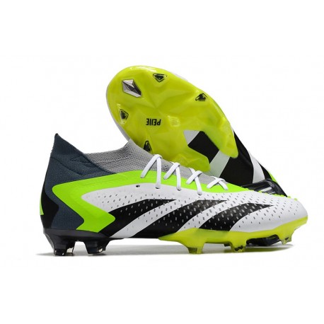 Zapatos adidas Predator Accuracy.1 FG Blanco Negro Limón Lúcido