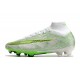 Nike Air Zoom Mercurial Superfly 9 Elite FG Blanco Verde