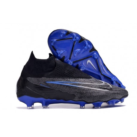 Bota Nueva Nike Phantom GX Elite DF FG Link Negro Cromo Hyper Royal