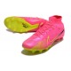 Nike Zoom Mercurial Superfly IX Elite AG Rosa Amarillo