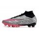 Nike Zoom Mercurial Superfly IX Elite AG Plateado Metalizado Rosa Negro