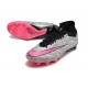 Nike Zoom Mercurial Superfly IX Elite AG Plateado Metalizado Rosa Negro