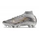 Nike Zoom Mercurial Superfly IX Elite AG Plateado Metalizado Oro