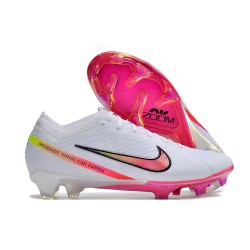 Nike Zoom Mercurial Vapor 15 Elite FG Blanco Rosa