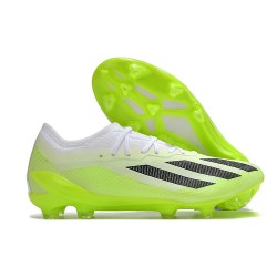 Zapatos Adidas X Crazyfast Messi.1 FG Blanco Negro Limón Lúcido