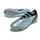 Zapatos Adidas X Crazyfast Messi.1 FG Plateado Met Azul Felicidad Negro