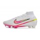 Nike Zoom Mercurial Superfly IX Elite FG Blanco Rosa