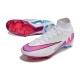 Nike Zoom Mercurial Superfly IX Elite FG Blanco Rosa Azul