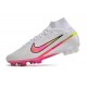 Nike Zoom Mercurial Superfly IX Elite FG Blanc Rose